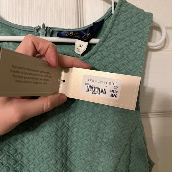 NWT Francesca’s textured tank dress - Picture 2 of 3